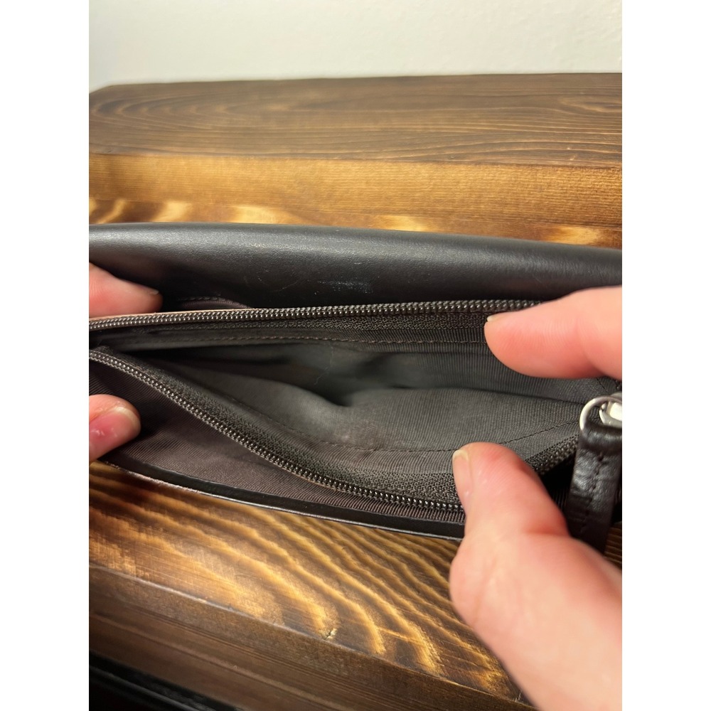 Burberry Black Leather Nova Check Bifold Long Wallet - Picture 4 of 5